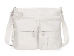 Shoulder bag expandable Mandarina Duck MD20 MTX6 Whitecap Gray