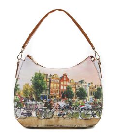 Ladies shoulder bag Ynot? 629 Amsterdam Flower River
