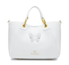 Borsa a mano e tracolla Braccialini Amy Bijoux Bianca