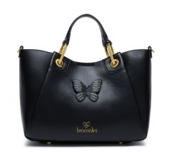 Borsa a mano e tracolla Braccialini Amy Bijoux Nera