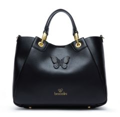 Borsa a mano e tracolla Braccialini Amy Bijoux Nera