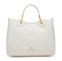 Borsa a mano e tracolla Braccialini Amy Beige