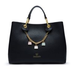 Borsa a mano e tracolla Braccialini Beth Nera
