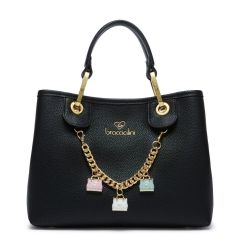 Borsa a mano e tracolla Braccialini Beth Nera