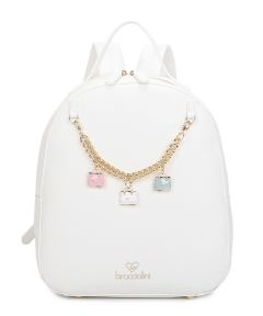Zaino donna Braccialini Beth Bianco