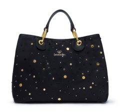 Borsa a mano e tracolla Braccialini Beth Strass Nera