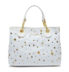 Borsa a mano e tracolla Braccialini Beth Strass Bianca