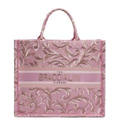 Borsa a mano grande Braccialini Queen Fiori