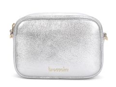 Ladies shoulder bag Braccialini Jinny Leather Silver