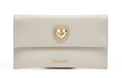 Ladies shoulder bag Braccialini Jinny Leather Beige