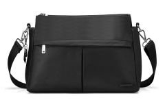 Ladies shoulder bag 3 compartments Roncato Pacific 2743 Black