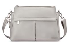 Ladies shoulder bag 3 compartments Roncato Pacific 2743 Pearl