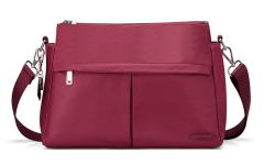 Ladies shoulder bag 3 compartments Roncato Pacific 2743 Wine