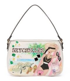 Ladies shoulder bag Braccialini Cartoline Seychelles