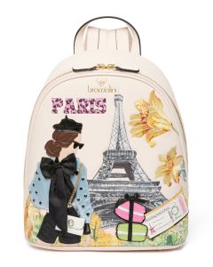 Ladies backpack Braccialini Cartoline Paris