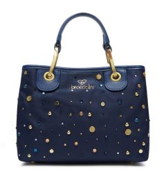 Borsa a mano e tracolla Braccialini Beth Strass Blu