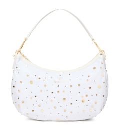 Ladies shoulder bag Braccialini Beth Strass White