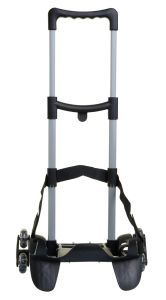 Carrello Trolley per zaino scuola Seven BE BOX 3 ruote Nero