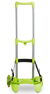 Carrello Trolley per zaino scuola Seven BE BOX 3 ruote Verde
