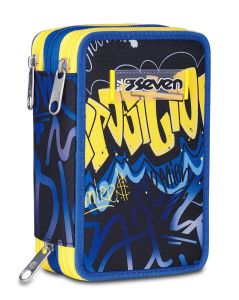 Astuccio scuola Seven 3 zip Hidden Spot Boy