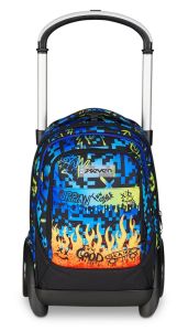 Trolley scuola Seven Tyre Scribbled Flame