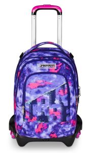 Trolley scuola Seven Jack 3 ruote Detach Shady Dye Girl