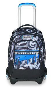 Trolley scuola Seven Jack 3 ruote Detach Quick Graffiti Boy