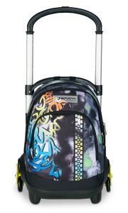 Trolley scuola 3 ruote Seven Flex Sprint Paint Boy