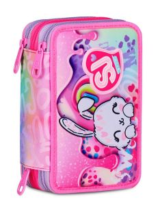 Astuccio scuola 3 zip SJ Fantasys Girl