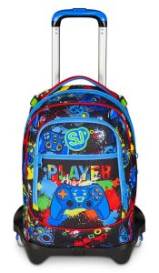 Trolley Backpack SJ Jack 3 wheels Game Led Boy