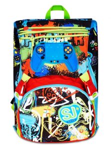 Zaino scuola SJ estensibile Big Game Led Boy