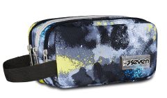 Pen Case 3 Zip Seven Freethink Lime Punch