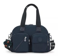 Borsa a mano e tracolla Kipling Defea Up True Blue tonal