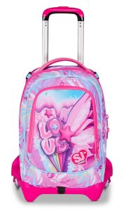 Trolley scuola SJ Jack 3 ruote Plushy Rabbit