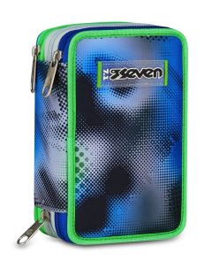 Astuccio scuola Seven 3 zip Write Down Metal