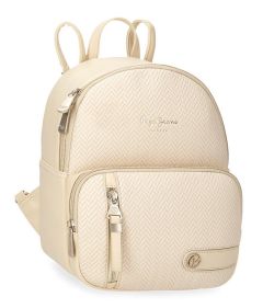 Ladies backpack Pepe Jeans Sprig Beige