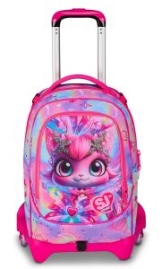 Trolley scuola SJ Jack 3 ruote Cat Led