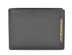 Portafoglio uomo in pelle Mandarina Duck Dual UDP02 Nero