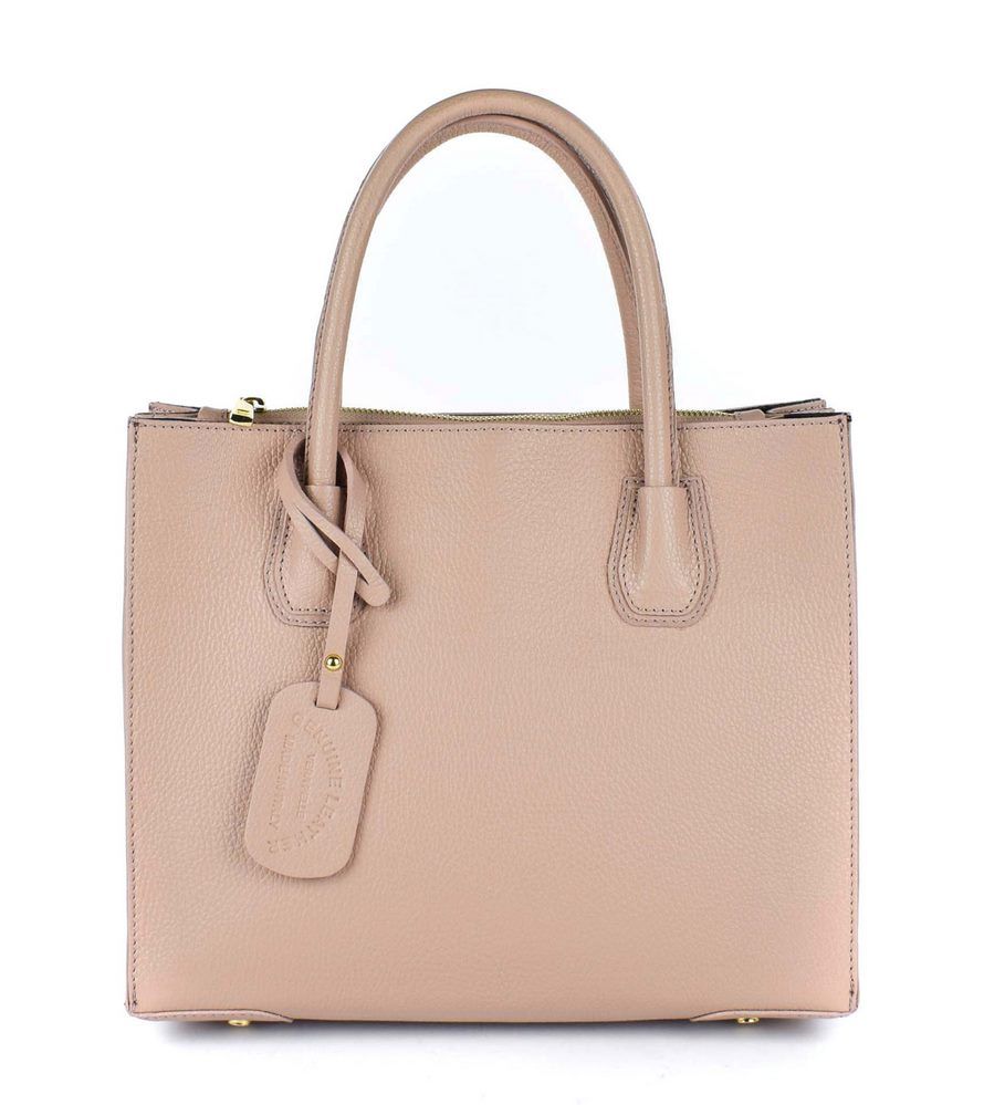 JOSSY - borsetta mano in glassy rosa metallizzato con effetto pitonato