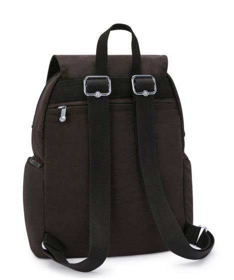 Kipling Brown Backpack with Black Details City Zip Small Printed Backpack main image 4