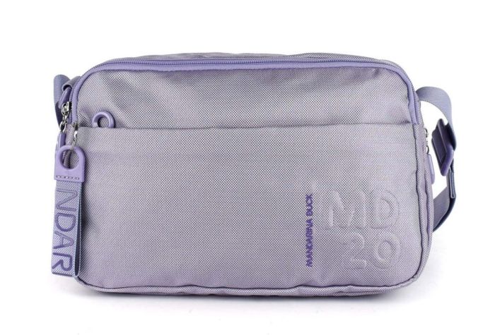 Shoulder bag expandable Mandarina Duck MD20 MT48 Lavander - Shop 