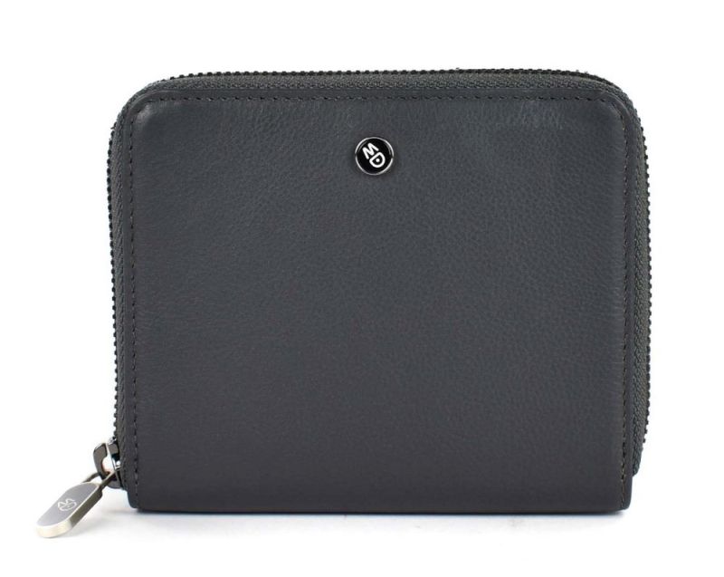 Portefeuille MANDARINA DUCK Downtown - Cuir De Veau, Couleur Iron Gate (gris), Anti-RFID