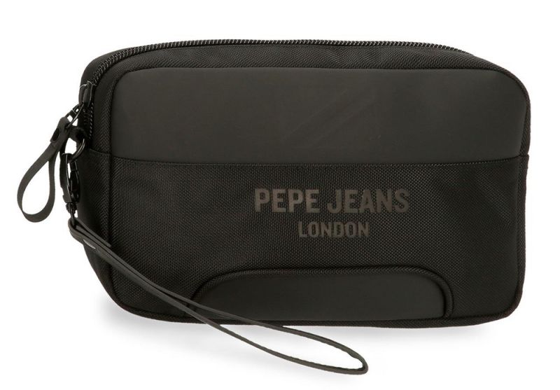Pochette Ultra Plate Pepe Jeans En Cuir Bleu Indigo - Neuf Avec étiquettes - Pour Femme