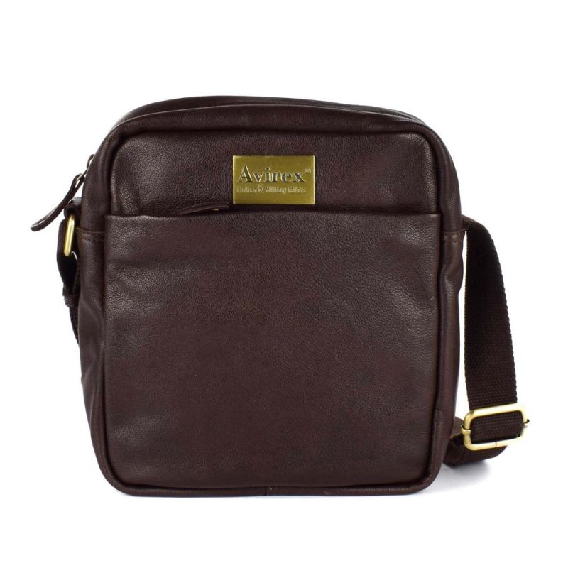 Mens bag in leather Avirex Mayday MDY06 Brown - Shop and Buy online